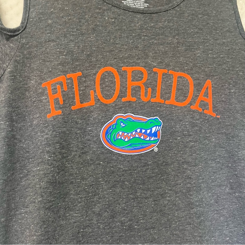 Boxer craft Womens Florida Gator Football T-Shirt Gray Orange Open Shoulder NWT - Picture 3 of 6
